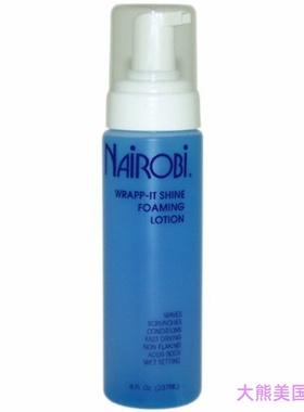 美国直邮 Nairobi Wrapp-It Shine Foaming Lotion, 8 Ounce