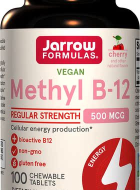 Jarrow Formulas Methyl B-12- 100 Chewable Tablets