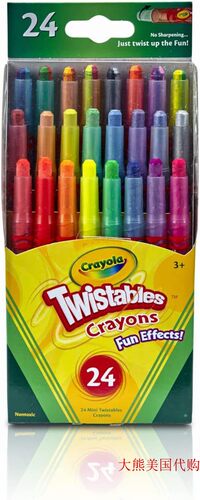 Crayola 24 Ct Twistables Fun Effect Crayons 蜡笔