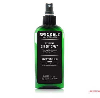 Brickell Men's Texturizing Sea Salt Hair Spray 海盐头发喷雾