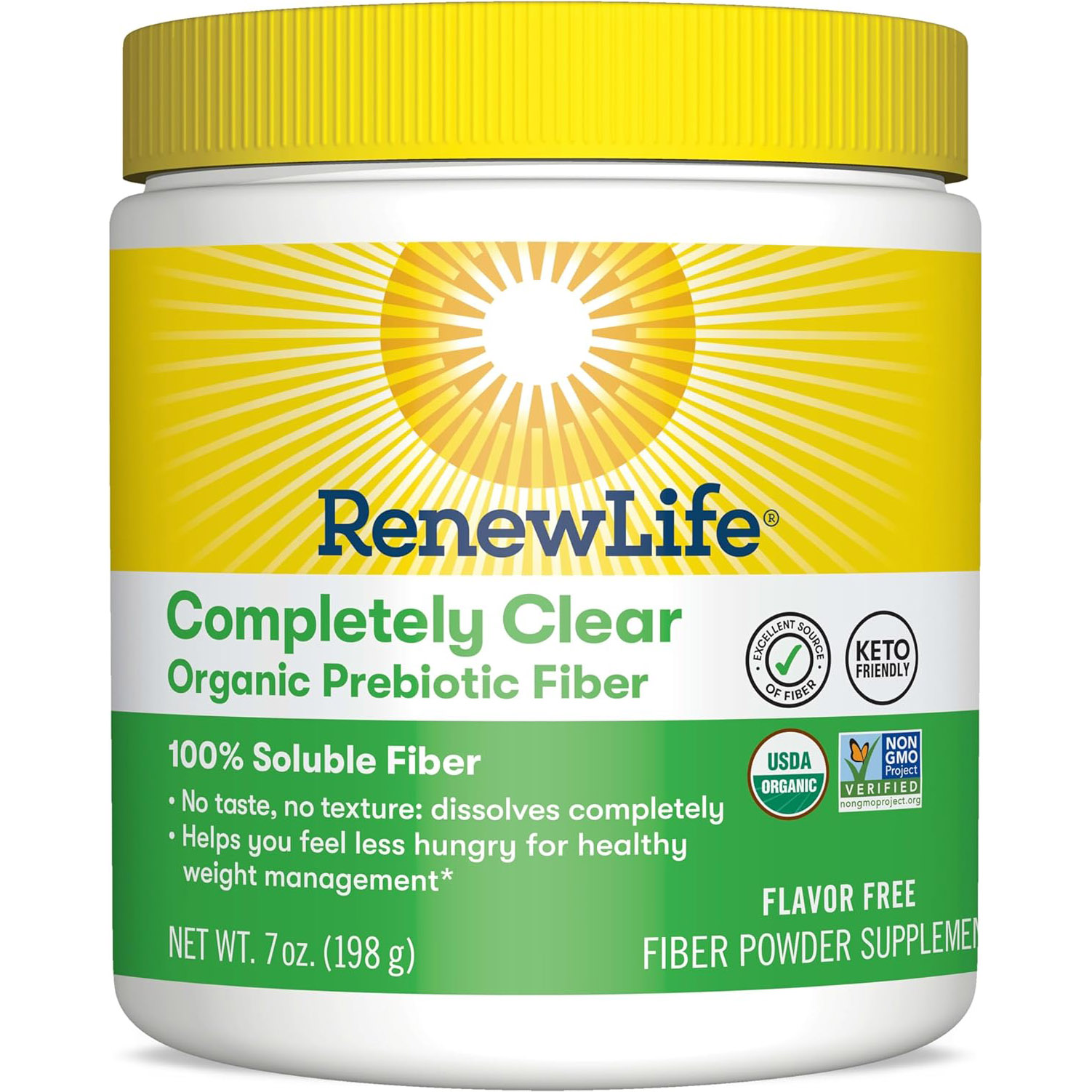Renew Life Completely Clear Organic Prebiotic Fiber, 198g