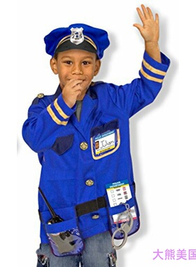 Police Officer Role Play Costume Set 儿童警察制服