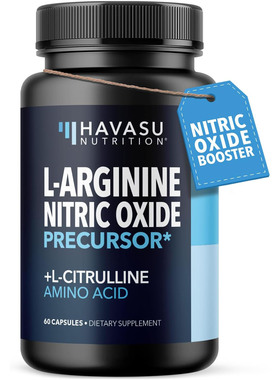 Havasu Nutrition L-Arginine, Nitric Oxide Precursor, 60 Caps