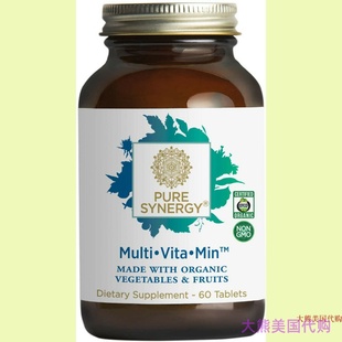 Vitamin Veggies Synergy 60粒 Multi Fruits Pure Organic