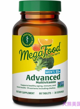 MegaFood Men's 40+ Advanced Multivitamin 男士40+岁多种维生素