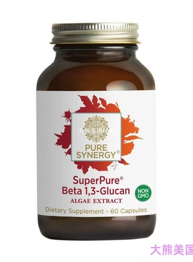 Pure Synergy SuperPure Beta 1,3 Glucan 500 mg (60 Capsules)