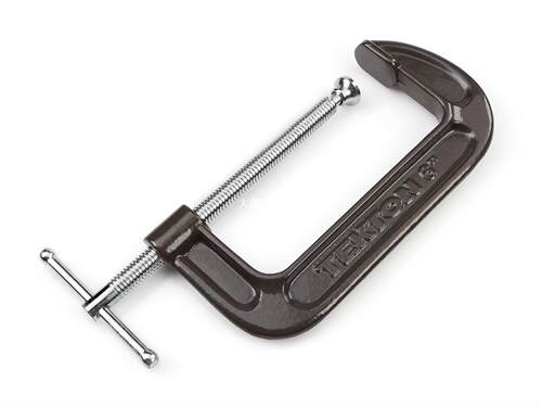 TEKTON 6-Inch Malleable Iron C-Clamp, 6-Inch Jaw Opening
