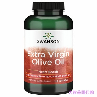 Swanson Extra Virgin Olive Oil, Heart Health, 120 Softgels