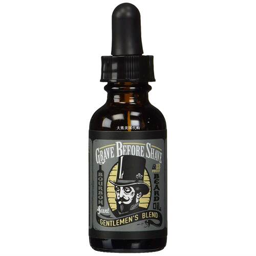 GRAVE BEFORE SHAVE Gentlemen's Blend Beard Oil,Bourbon Scent