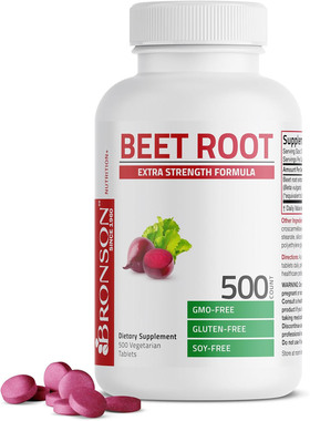 Bronson Beet Root Extra Strength, 500 Counts
