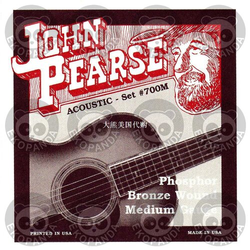 John Pearse 700M Phosphor Bronze Acoustic Guitar Strings