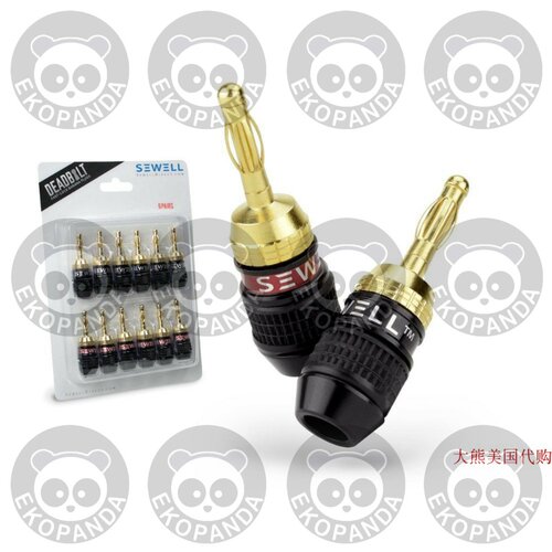 Sewell Direct SW-29863-6 Deadbolt 6-Pairs Banana Plugs