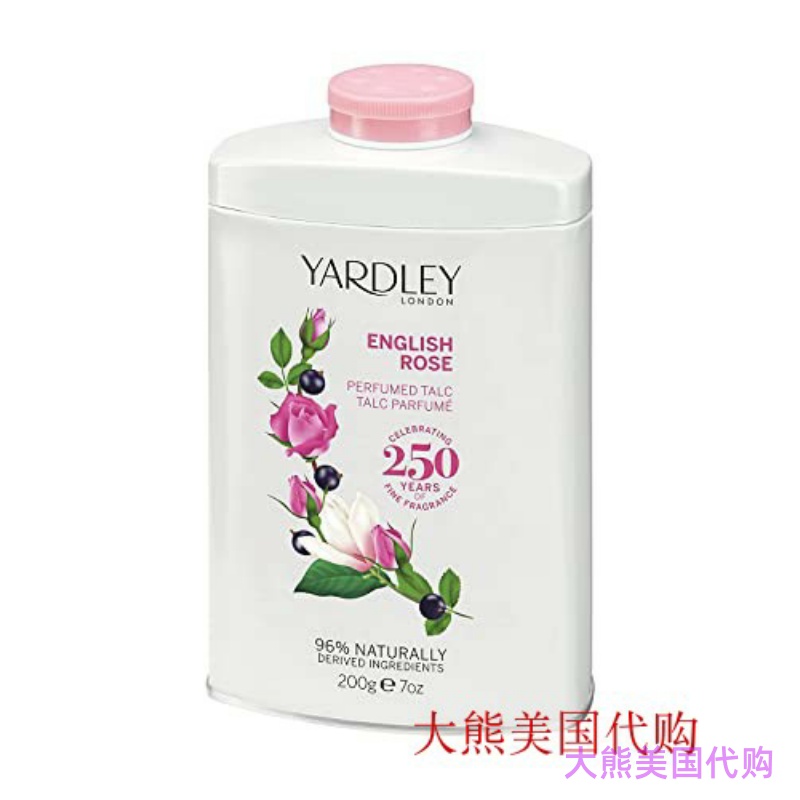 Yardley of London English Rose 7.0 oz Perfumed Talc Powder