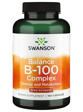 Swanson Balance Vitamin B-100 Complex, Energy and Metabolism