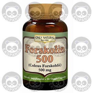 Only Natural Nutritional Veggie Capsules, Forskolin 500