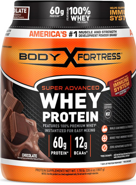 Body Fortress Whey Protein Powder, Chocolate, 807g