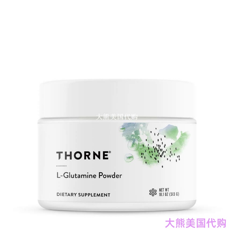 Thorne Research L-Glutamine Powder, 513G L-谷氨酰胺粉