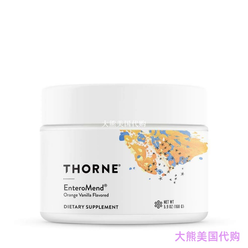 Thorne Research EnteroMend (Orange Vanilla Flavor), 168 g