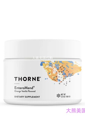 Thorne Research EnteroMend (Orange Vanilla Flavor), 168 g