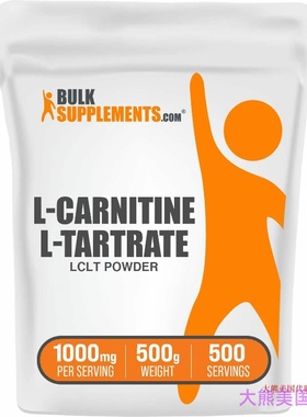 Bulksupplements L-Carnitine L-Tartrate Powder (500 Grams)