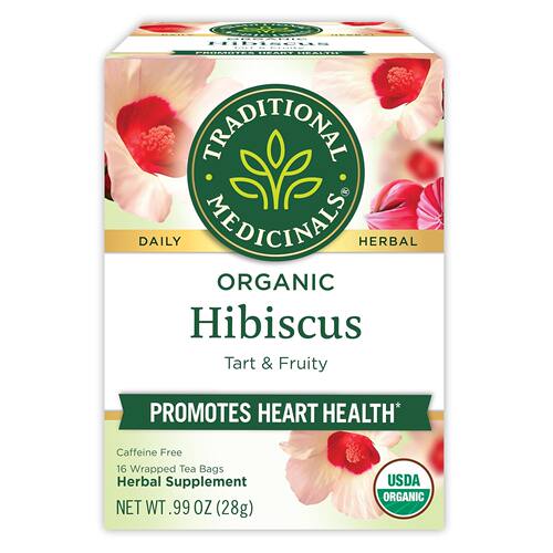 Traditional Medicinals Organic Hibiscus Tea, 16 Tea Bags