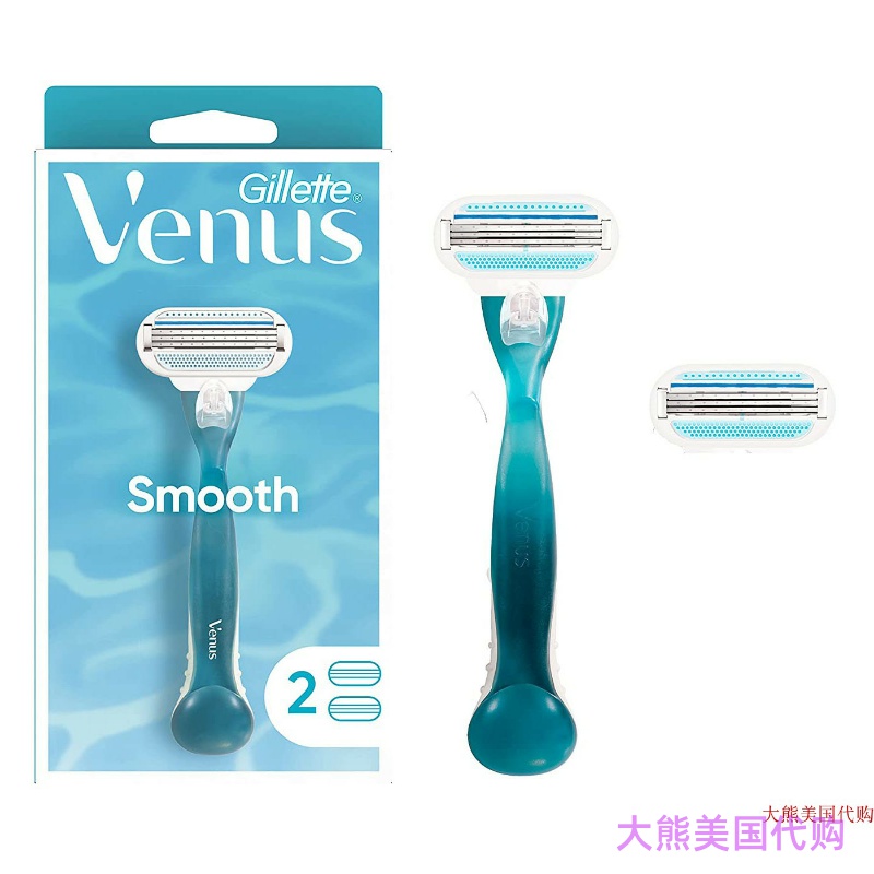 Gillette Venus Women's Razor with 2 Razor Blade Refills