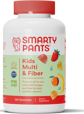 SmartyPants Kids Multivitamin Gummies and Fiber Supplement