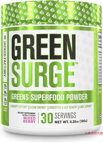 Jacked Factory GREEN SURGE Green Superfood Powder Supplement