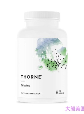 Thorne Research Glycine, Amino Acid Support, 250 Capsules