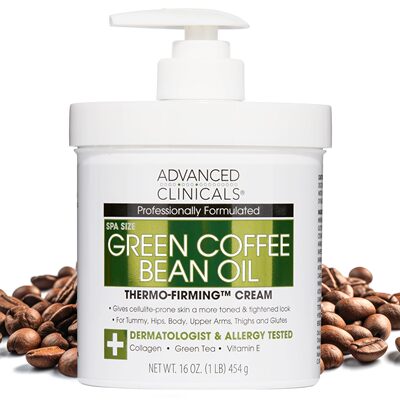 Advanced Clinicals Green Coffee Bean Oil Firming Cream, 454g