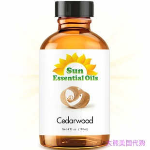 Oil Sun Organic ounce Cedarwood Essential
