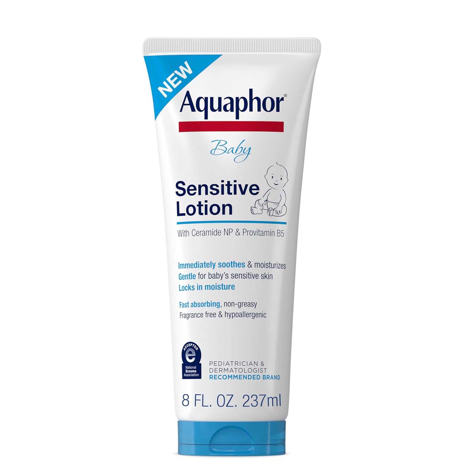 Aquaphor Baby Sensitive Lotion, Gentle Moisturizer, 237 ml图片