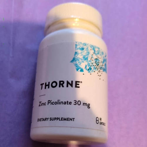 Thorne Research Zinc Picolinate 15mg,  60capsules 比啶甲酸锌