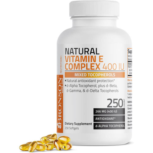 Bronson Natural Vitamin E Complex 400 IU, Mixed Tocopherols