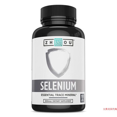 Zhou Nutrition Selenium 200mcg for Thyroid, Prostate, Heart
