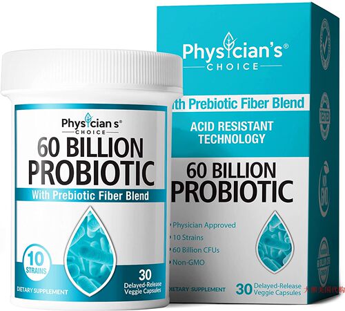 Physician's CHOICE 60 Billion Probiotics, 30 Capsules 益生菌