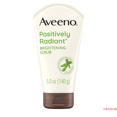Aveeno Positively Radiant Skin Brightening Daily Scrub, 5 Oz