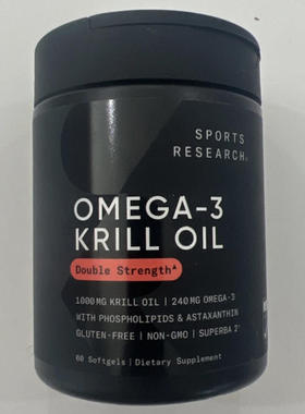 Sports Research Antarctic Krill Oil 1000mg with Astaxanthin