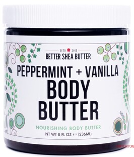 Peppermint Better Vanilla Body Whipped Shea Butter
