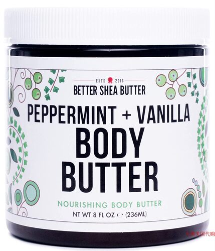 Better Shea Butter Whipped Body Butter, Peppermint Vanilla