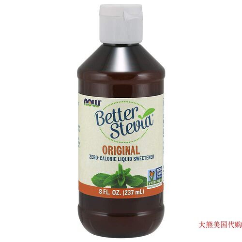 NOW Foods Better Stevia Original Liquid Sweetener, 8 OZ