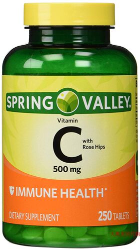 Spring Valley - Vitamin C with Rose Hips 500 mg, 250 Tablets