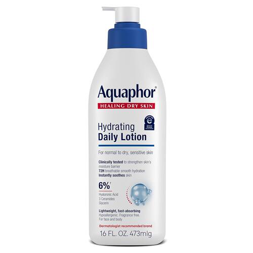Aquaphor Daily Hydrating Face and Body Daily Lotion, 473 ml