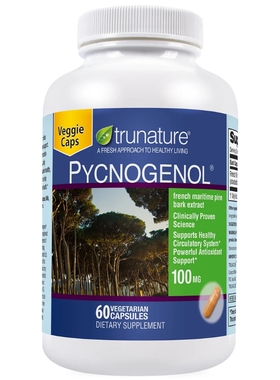 trunature Pycnogenol 100 mg., 60 Vegetarian Capsules