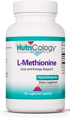 NutriCology L-Methionine 500 mg - Liver and Energy Support