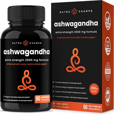 NutraChamps Organic Ashwagandha Capsules