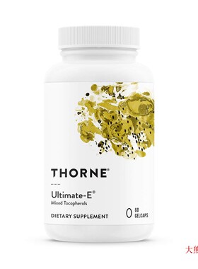 Thorne Research Ultimate-E, Mixed Tocopherols, 60 Gelcaps