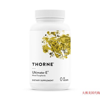 Thorne Research Ultimate-E, Mixed Tocopherols, 60 Gelcaps