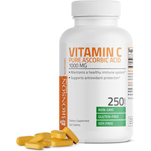 Bronson Vitamin C 1000mg, Ascorbic Acid, 250 Tablets