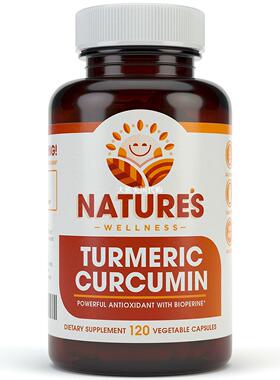 1600mg Turmeric Curcumin w/ Bioperine by Nature's Wellness